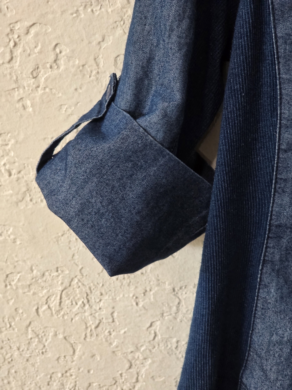 Ci Sono Dark Blue Denim Button-Up Shirt - Picture 6 of 8